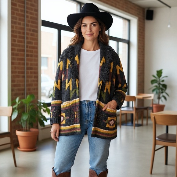 Idyllwind Sweaters - Idyllwind by Miranda Lambert SOFT Cardigan rodeo queen,Aztec,Southwestern Sz-XS